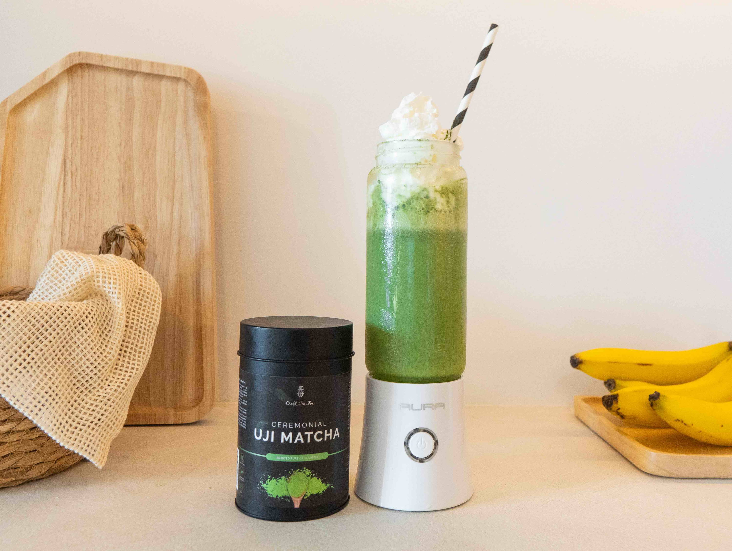Matcha Latte Recipe with a Blender Crafti
